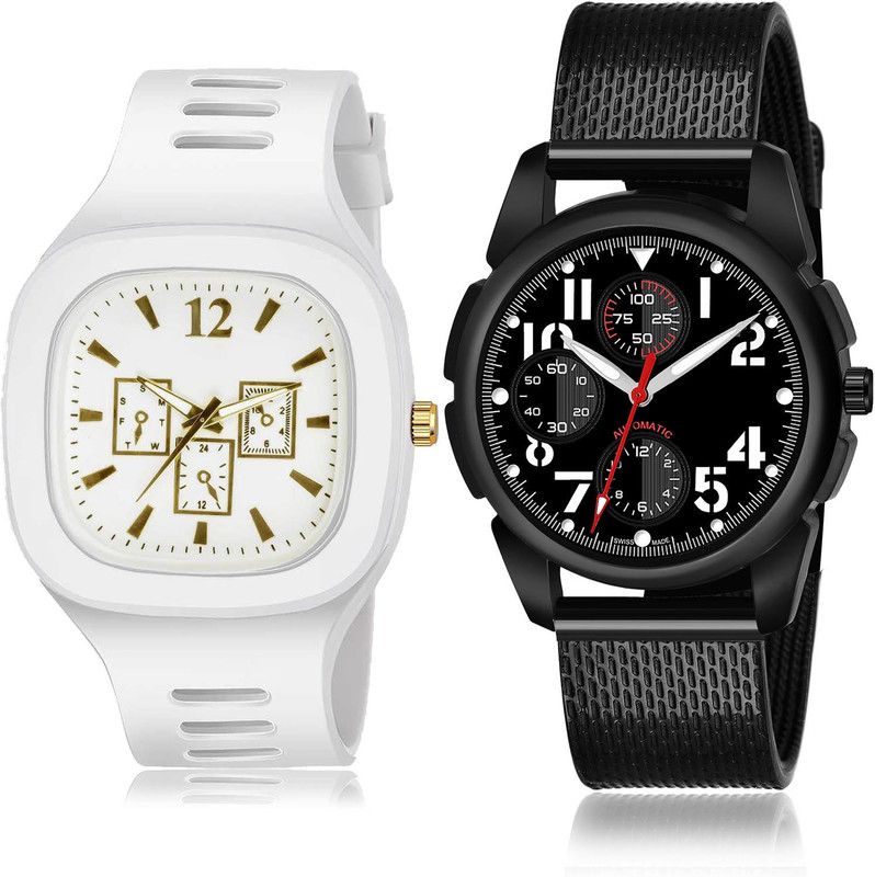 Analog Watch - For Men Classical Style 2 Watch Combo For Boys And Men - BC49-(51-S-10)
