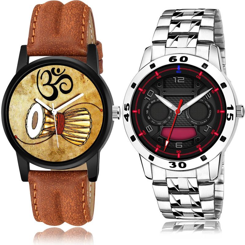 Analog Watch - For Men Modern Fashion 2 Watch Combo For Boys And Men - B25-(59-S-19)
