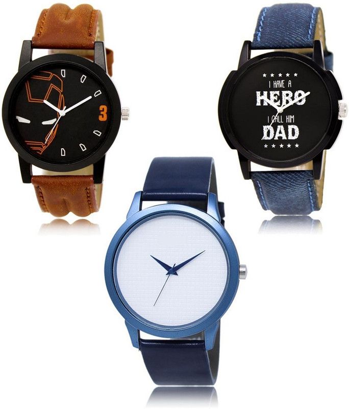 New latest Designer Combo of 3 Analog Watch - For Men LR-04-07-33