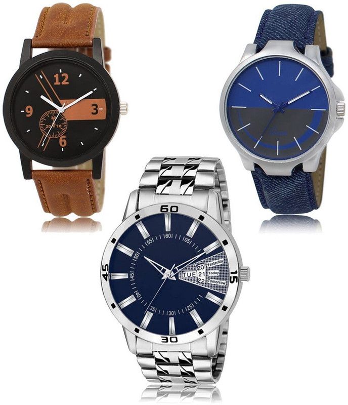 New latest Designer Combo of 3 Analog Watch - For Men LR-01-24-102