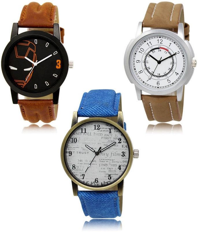 New latest Designer Combo of 3 Analog Watch - For Men LR-04-17-28