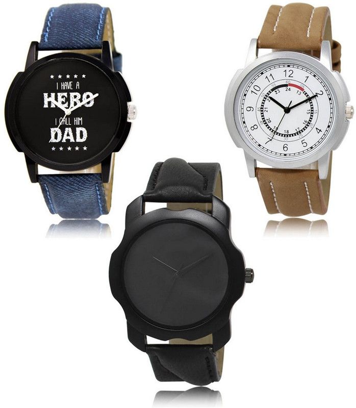 New latest Designer Combo of 3 Analog Watch - For Men LR-07-17-22