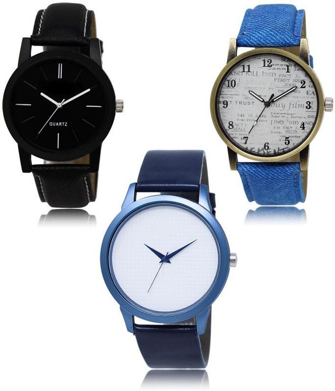 New latest Designer Combo of 3 Analog Watch - For Men -05-28-33