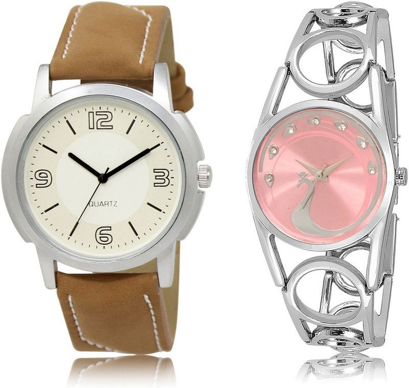 New Latest Designer Combo of 2 Analog Watch - For Couple LR16-LR233