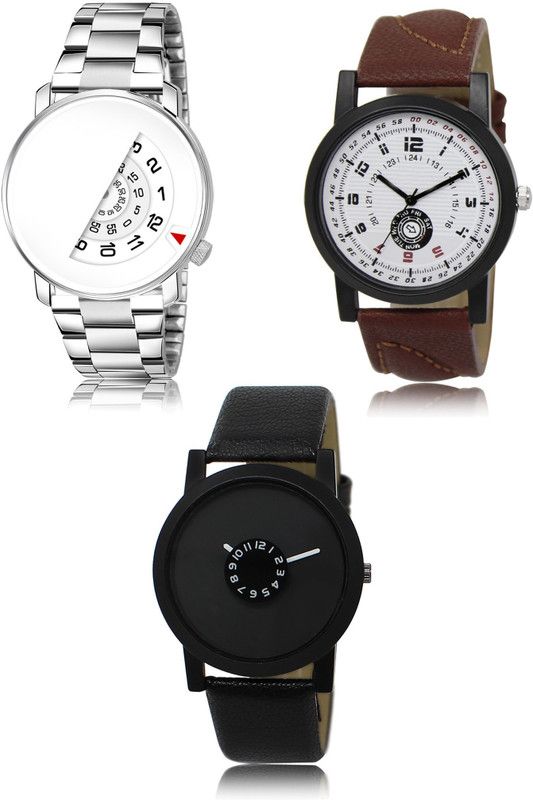 New latest Designer Combo of 3 Analog Watch - For Men LR106-LR11-LR25