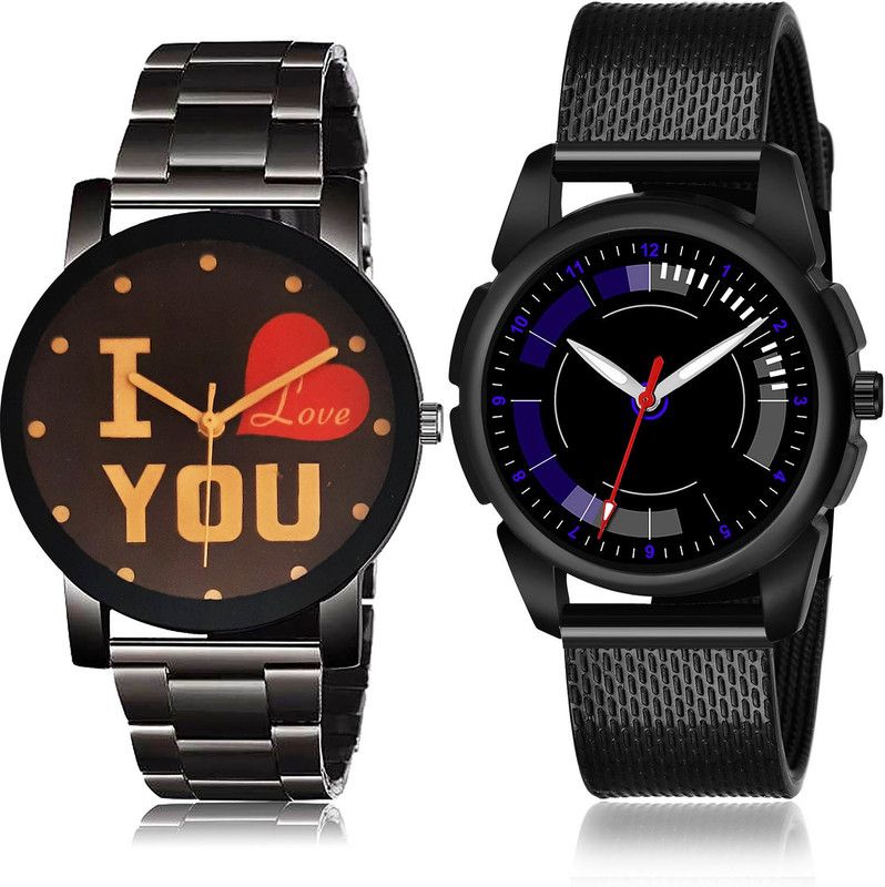Analog Watch - For Men Best Wrist 2 Watch Combo For Boys And Men - BCPL13-(44-S-10)