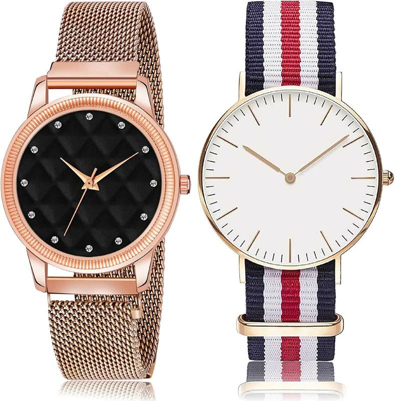 Analog Watch - For Women New Valentine 2 Watch Combo For Women And Girls - GW18-GC21