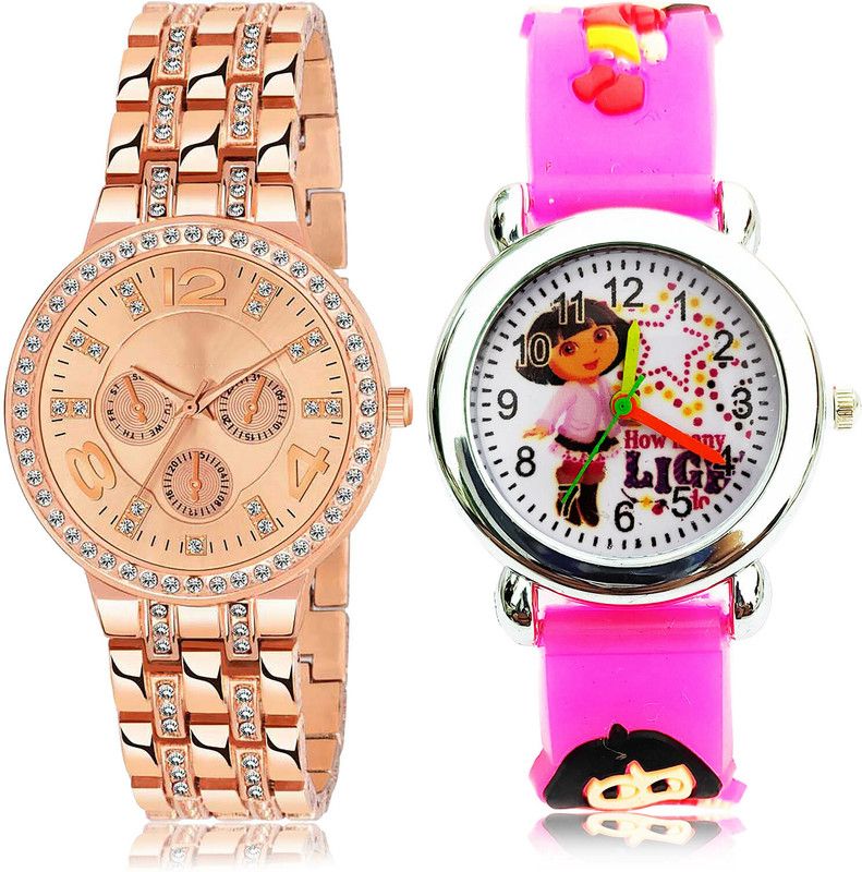 Analog Watch - For Women Modern Traditional 2 Watch Combo For Women And Girls - G628-GC194