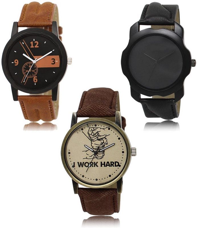 New latest Designer Combo of 3 Analog Watch - For Men LR-01-22-29
