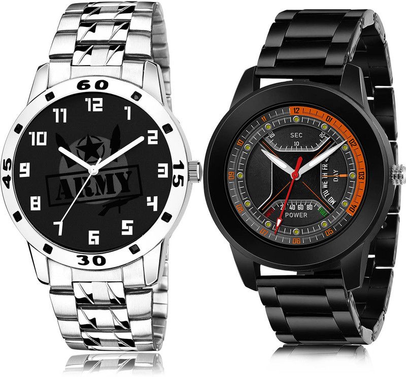 Analog Watch - For Men New High Quality 2 Watch Combo For Boys And Men - B992-(56-S-20)