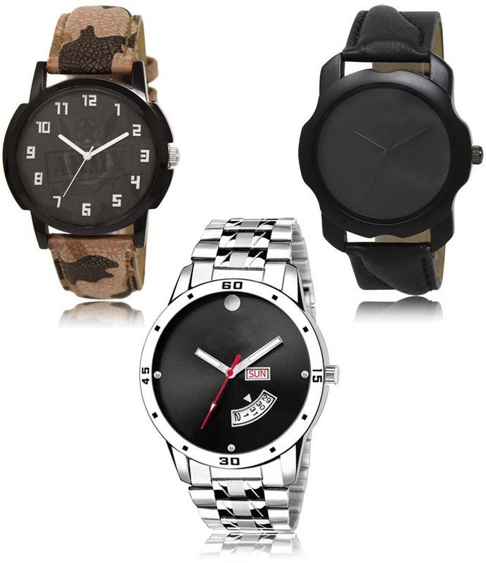 New latest Designer Combo of 3 Analog Watch - For Men LR-03-22-104