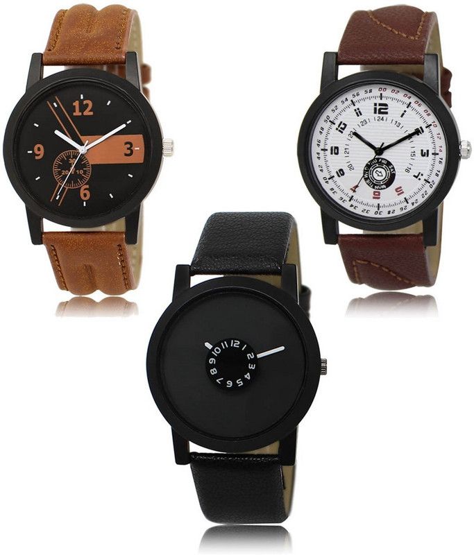 New latest Designer Combo of 3 Analog Watch - For Men LR-01-11-25
