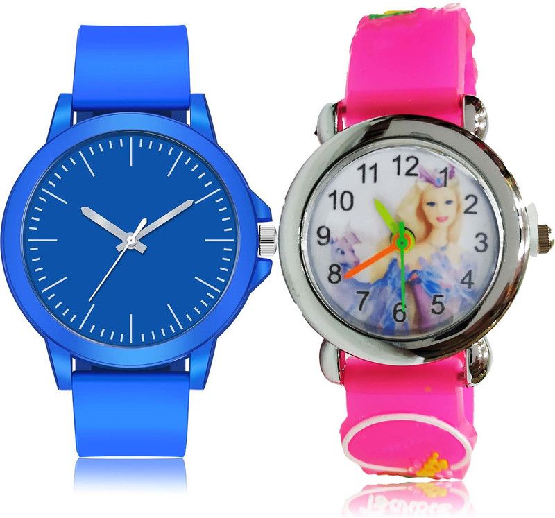 combo watch Analog Watch - For Boys Modern Italian Designer Sports And Erika Doll Kids 2 Watch Combo For Boys And men - BM117-BK19