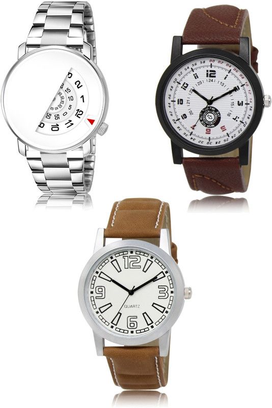 New latest Designer Combo of 3 Analog Watch - For Men LR106-LR11-LR15