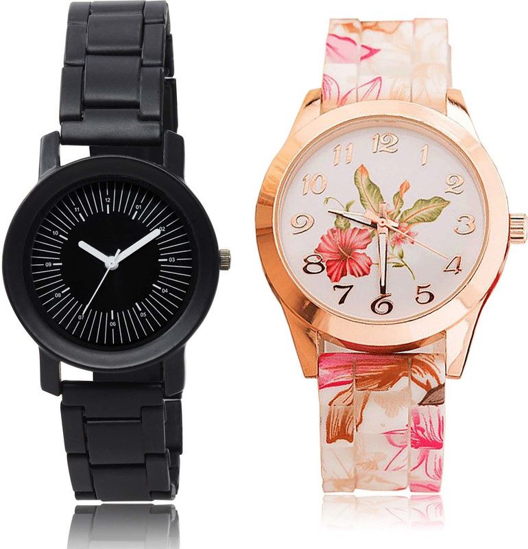 combo watch Analog Watch - For Girls New Fancy Love Valentine Couple And Flower Combo Watch For Girls And Women - GO154-G305