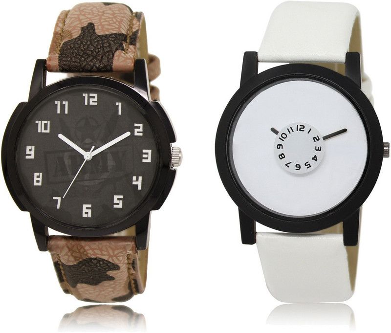 New Latest Designer Combo of 2 Analog Watch - For Men LR03-LR26