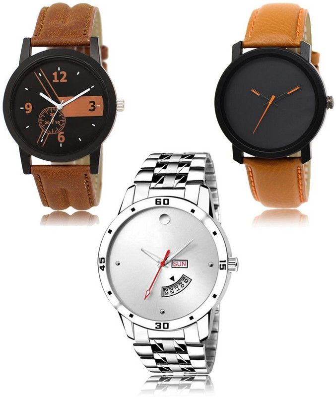 New latest Designer Combo of 3 Analog Watch - For Men LR-01-20-103