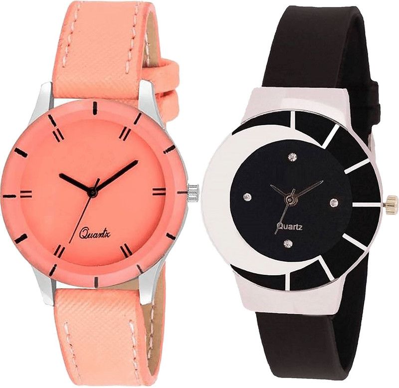 combo watch Analog Watch - For Girls Best Love Analogue Red And Black Color Girls And Women Watch - G270-G8 (Combo of 2 )
