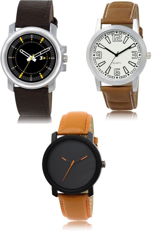 New latest Designer Combo of 3 Analog Watch - For Men 44-15-20