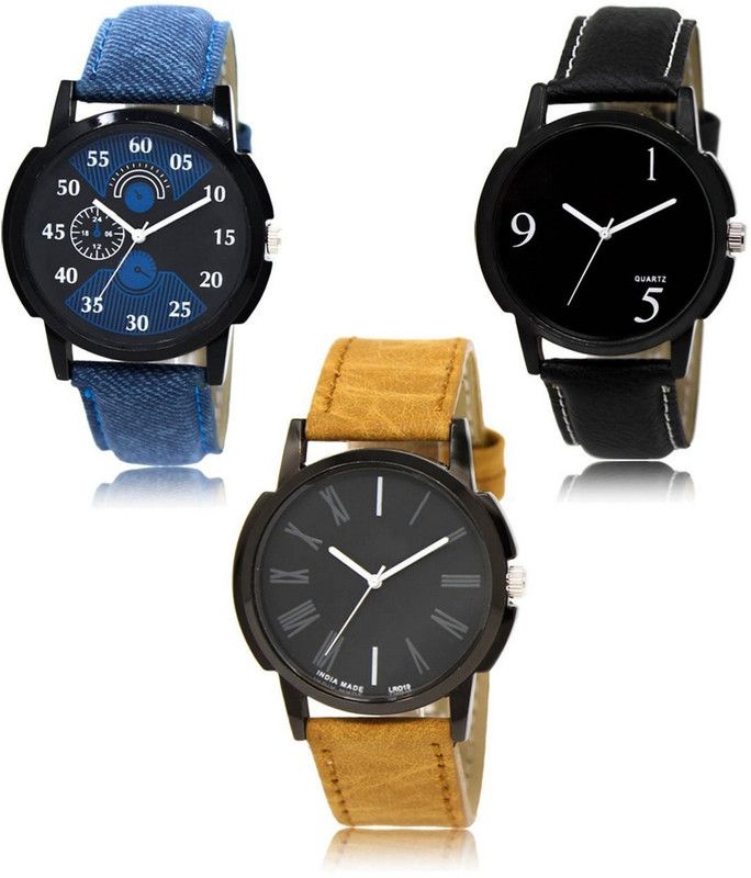 New latest Designer Combo of 3 Analog Watch - For Men LR-02-06-19