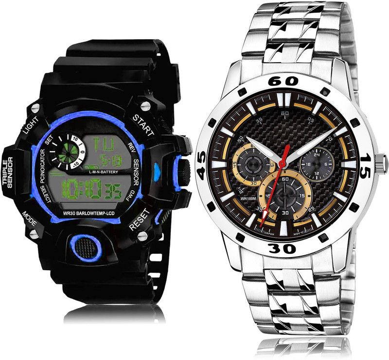 Analog Watch - For Men Modern Diwali 2 Watch Combo For Boys And Men - BC25-(72-S-19)