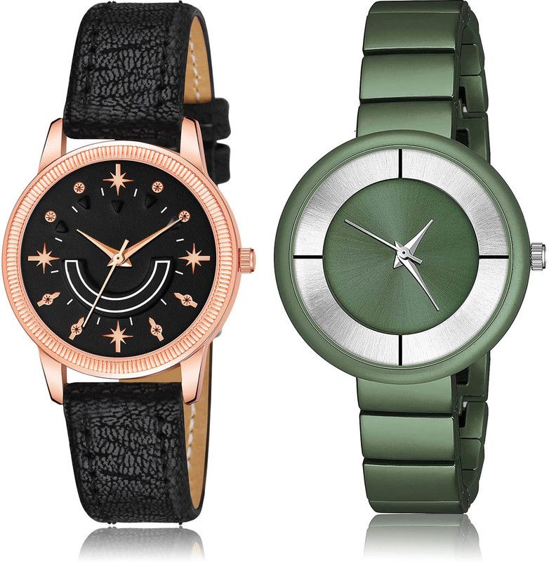 Analog Watch - For Women Modish Heart 2 Watch Combo For Women And Girls - GW66-G636