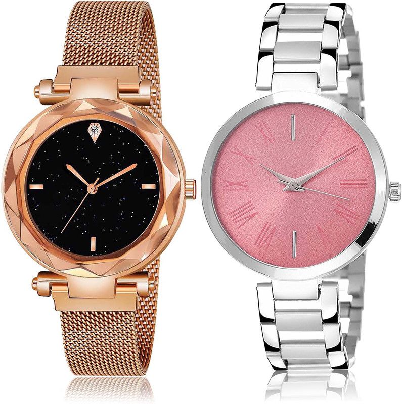 combo watch Analog Watch - For Girls New Exclusive Magnet Combo Watch For Girls And Women - GC5-G301