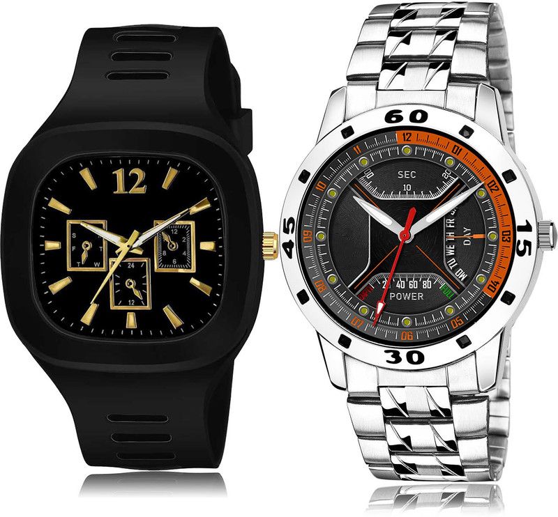 Analog Watch - For Men Brand New Exclusive 2 Watch Combo For Boys And Men - BC45-(56-S-19)