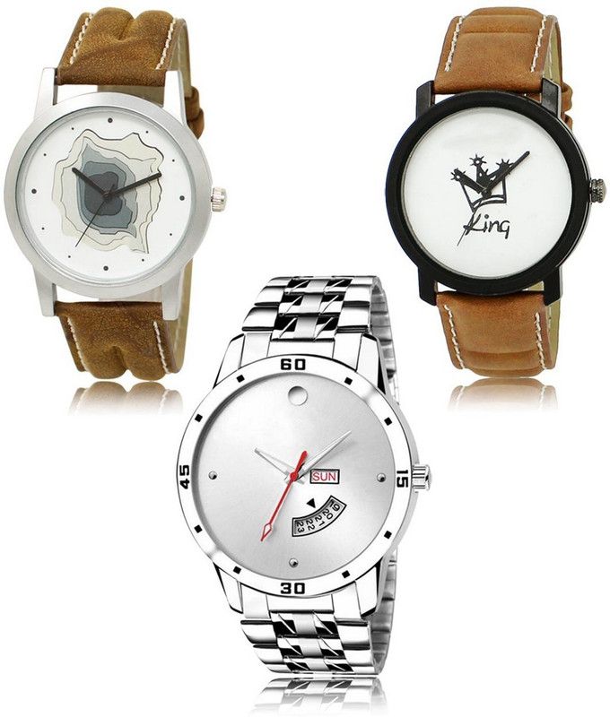 New latest Designer Combo of 3 Analog Watch - For Men LR-09-18-103