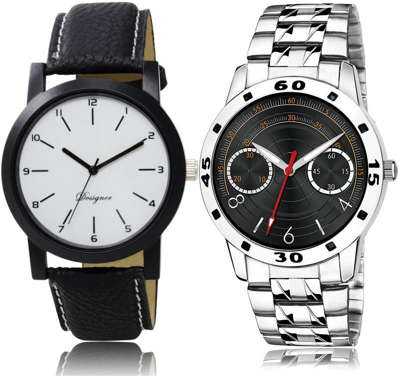 Analog Watch - For Men Modish Italian Designer 2 Watch Combo For Boys And Men - BO4-(67-S-19)