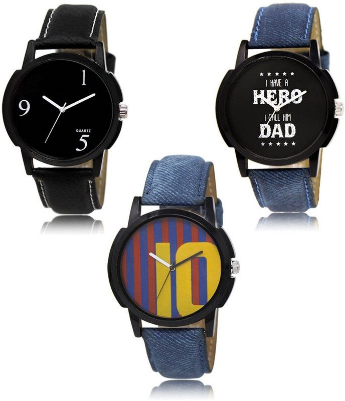 New latest Designer Combo of 3 Analog Watch - For Men LR-06-07-10