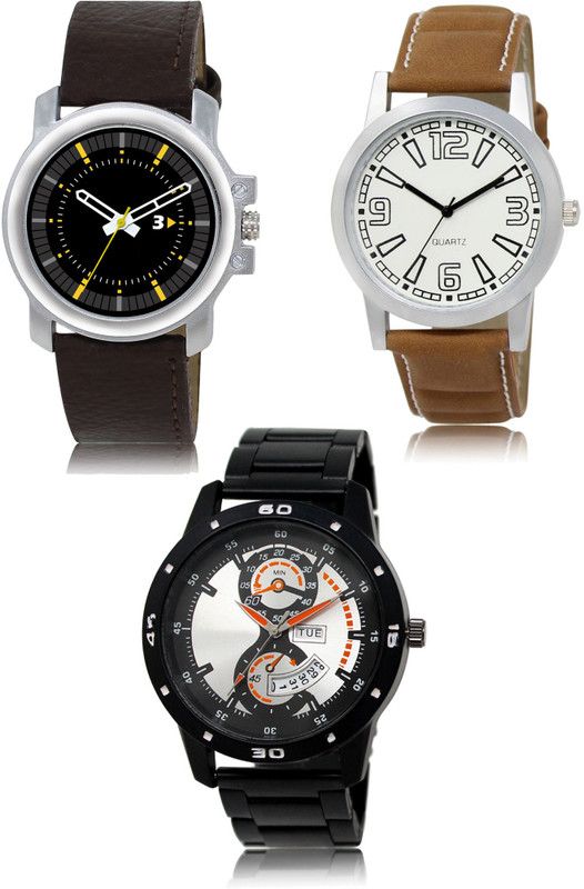New latest Designer Combo of 3 Analog Watch - For Men 44-15-107