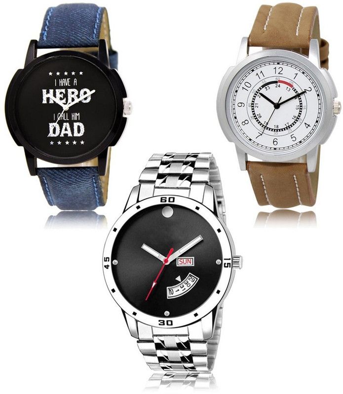 New latest Designer Combo of 3 Analog Watch - For Men LR-07-17-104