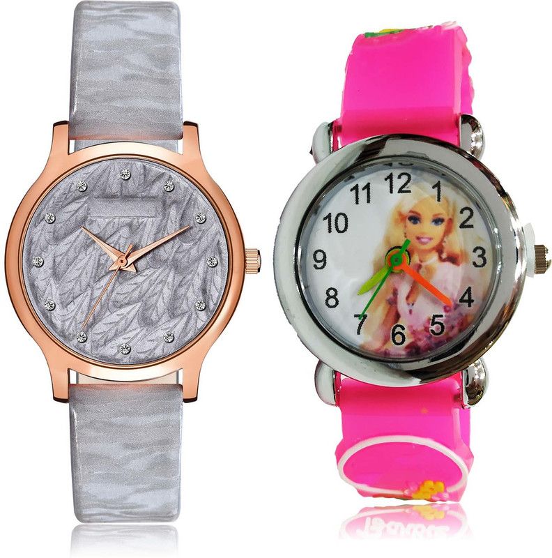 combo watch Analog Watch - For Women Latest Casual Doll Kids 2 Watch Combo For Girls And Women - GM335-GC44