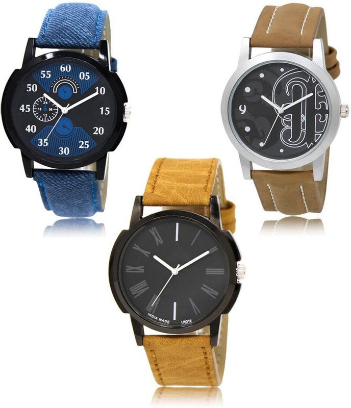 New latest Designer Combo of 3 Analog Watch - For Men LR-02-14-19
