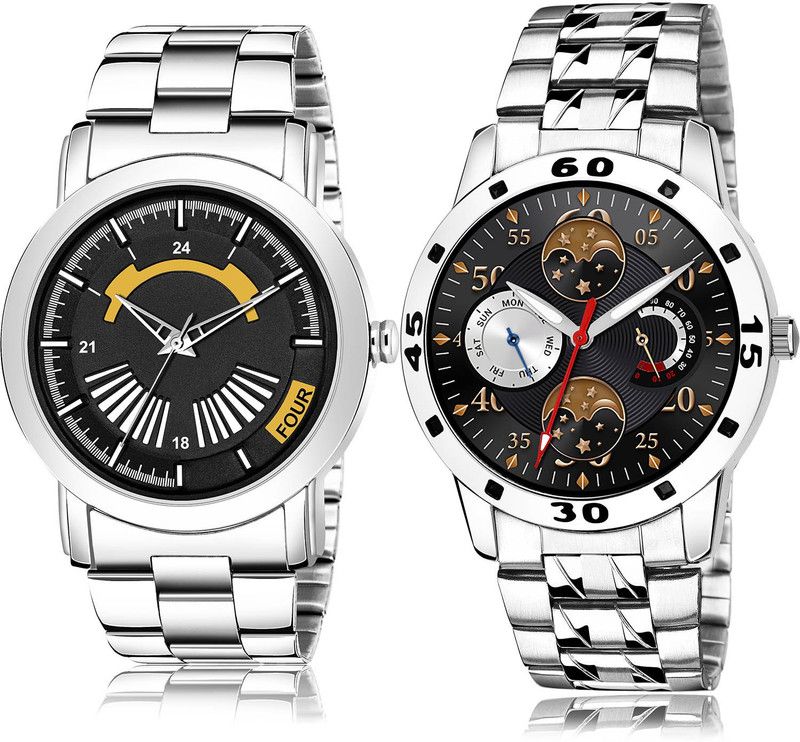 Analog Watch - For Men Best High Quality 2 Watch Combo For Boys And Men - BM407-(49-S-19)