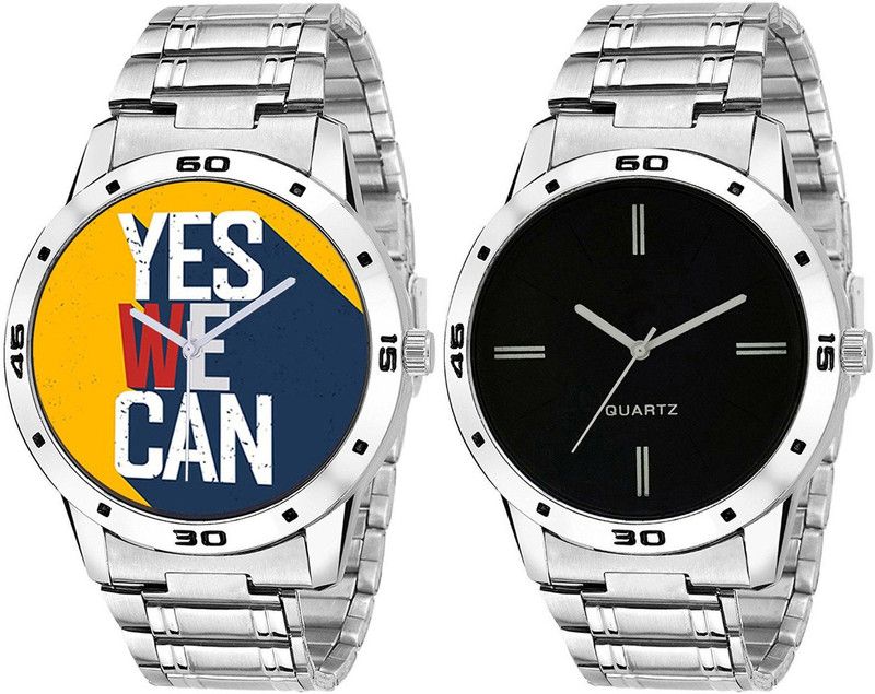 Analog Watch - For Men Combo Of 2 Analog Metal Strap -OT-300 Series-174