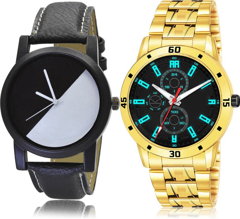 Analog Watch - For Men Treading High Quality 2 Watch Combo For Boys And Men - B32-(63-S-21)