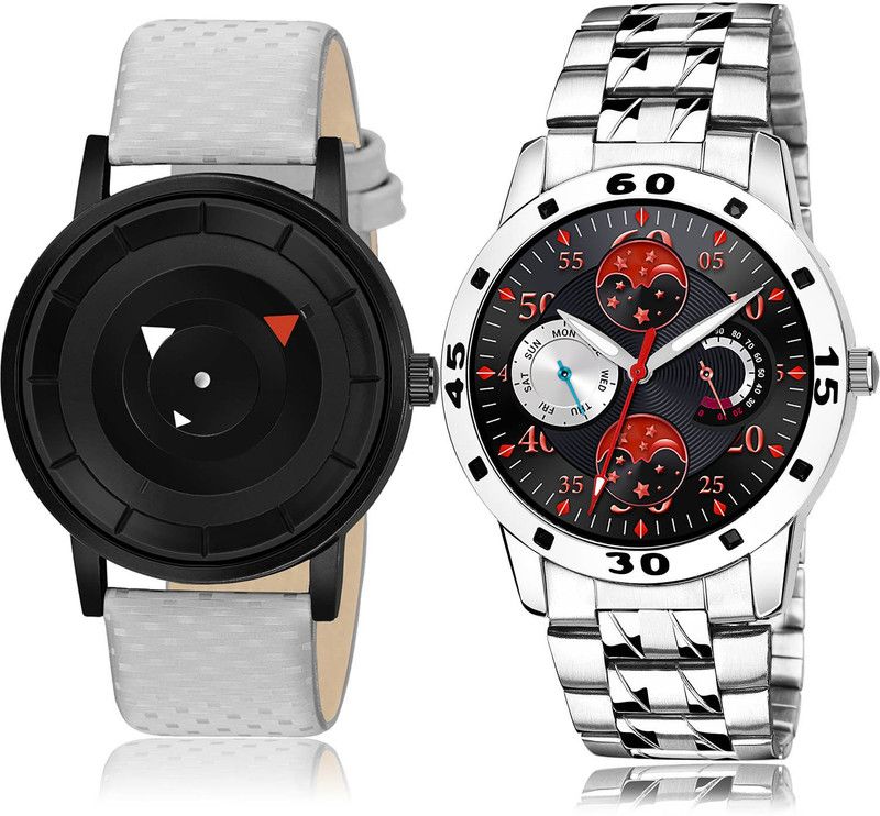 Analog Watch - For Men Treading Stylish 2 Watch Combo For Boys And Men - BM8-(50-S-19)