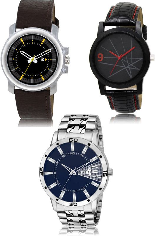 New latest Designer Combo of 3 Analog Watch - For Men 44-08-102