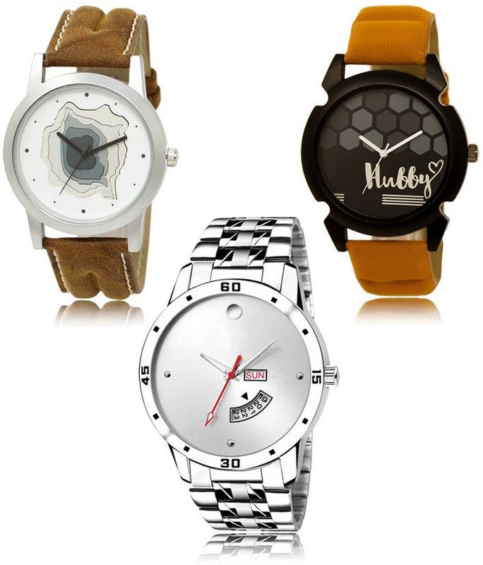 SHIPKART Analog Watch - For Men NEW Luxurious Attractive Stylish Combo SET OF 3 WATCH LR-09-32-103