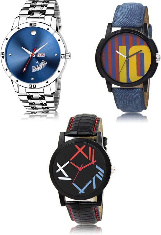 New latest Designer Combo of 3 Analog Watch - For Men LR105-LR10-LR12
