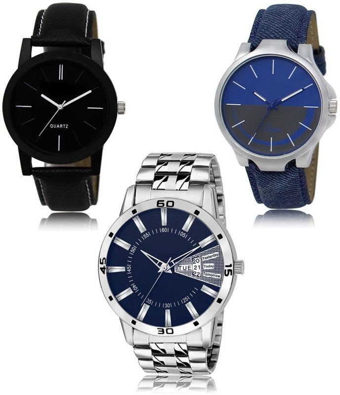 New latest Designer Combo of 3 Analog Watch - For Men -05-24-102