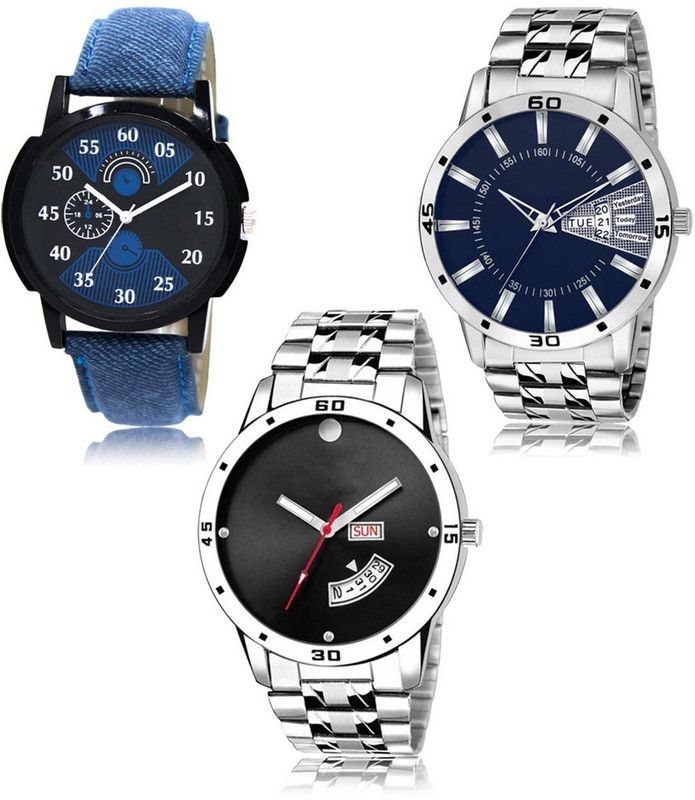 New latest Designer Combo of 3 Analog Watch - For Men LR-02-102-104