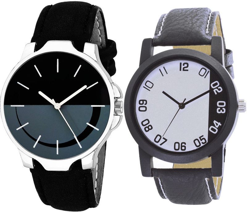 combo watch Analog Watch - For Girls Modern Exclusive Analogue Black Color Boys And Men Watch - B111-B41 (Combo Of 2 )