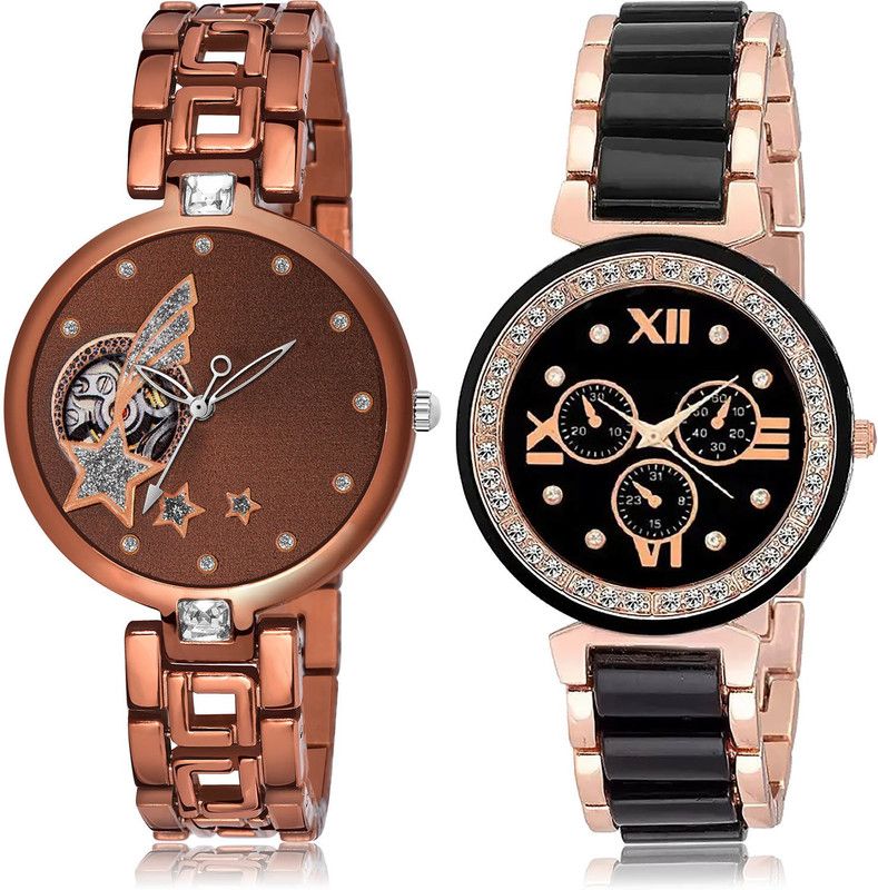 Analog Watch - For Women Contemporary Fancy 2 Watch Combo For Women And Girls - G663-G209