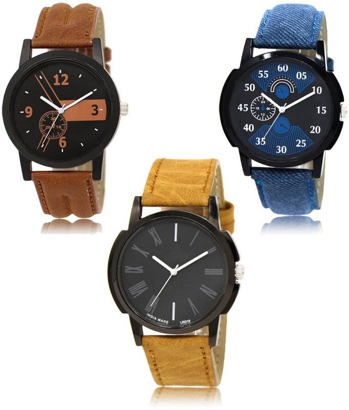 New latest Designer Combo of 3 Analog Watch - For Men LR-01-02-19