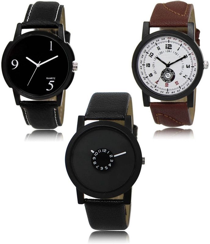 New latest Designer Combo of 3 Analog Watch - For Men -06-11-25