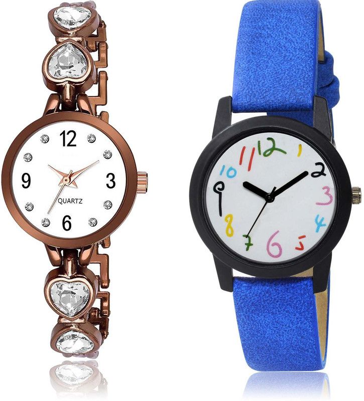 combo watch Analog Watch - For Girls Modern Model Love Heart Combo Watch For Girls And Women - G500-GO118