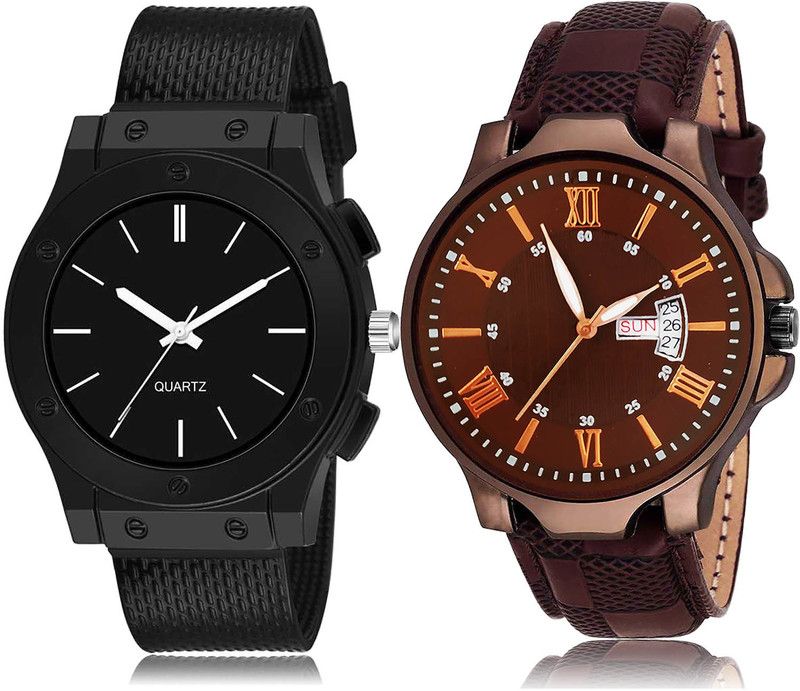 Analog Watch - For Men Best 3D Design 2 Watch Combo For Boys And Men - BW505-BRM2
